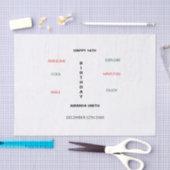 ハッピー18th誕生日かわいい素晴らしと 薄葉紙 (クラフト)