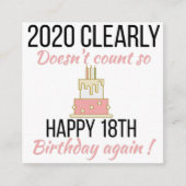 ハッピー19誕生日19おもしろい歳の誕生日カード エンクロージャーカード (正面)