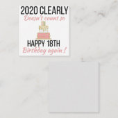 ハッピー19誕生日19おもしろい歳の誕生日カード エンクロージャーカード (正面/裏面)