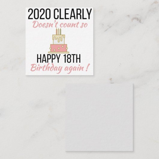 ハッピー19誕生日19おもしろい歳の誕生日カード エンクロージャーカード (正面/裏面)