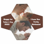 ハッピー1st父の日2枚フォトコラージュ サッカーボール (フラット)