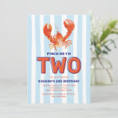 ハッピー2歳！カニの誕生日パーティー 招待状 (スタンド正面)