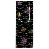 ハッピー20周年花火ワイン抱き枕 ワインギフトバッグ (正面)