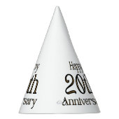 ハッピー20周年記念パーティー帽子 パーティーハット (右)