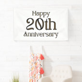 ハッピー20周年 3x5ビニールバナー 横断幕 (インサイチュ)
