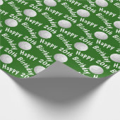 ハッピー20誕生日ゴルフボール ラッピングペーパー (角)