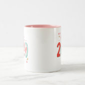 ハッピー2020年新年マグカップ ツートーンマグカップ (中央)