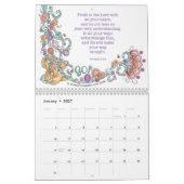 ハッピー2021!幸せになれ。アートを行う。 カレンダー (1月 2027)