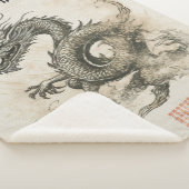 ハッピー2024ドラゴンの年ヴィンテージスケッチNo1 シェルパブランケット (3/4)