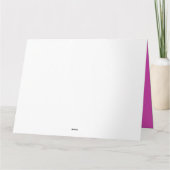 ハッピー20th誕生日エレガントおもしろいデザイン カード (裏面)