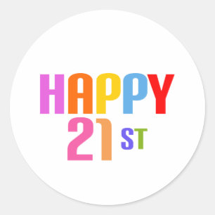 ハッピー21日 ラウンドシール