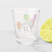 ハッピー21歳か何歳かの誕生日風船 ショットグラス (裏面)