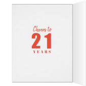 ハッピー21歳の誕生日21番フォトコラージュ大 (内側(左))