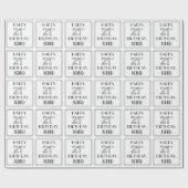 ハッピー21歳の誕生日;アールデコスタイル;名前をカスタムする ラッピングペーパー (フラット)