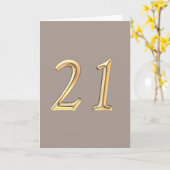 ハッピー21歳21歳21歳21歳21歳 カード (黄色い花)