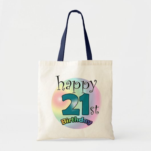 ハッピー21誕生日 トートバッグ (正面)