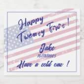 ハッピー21!ジェイク！冷たい物を持って（フラグあり） ビールラベル (シングルラベル)