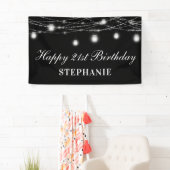 ハッピー21thバースデーメイソンジャースライツ白黒 横断幕 (インサイチュ)