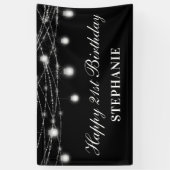 ハッピー21thバースデーメイソンジャースライツ白黒 横断幕 (縦)