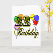 ハッピー22誕生日グッズ カード (黄色い花)