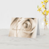 ハッピー25周年記念バラカード カード (黄色い花)