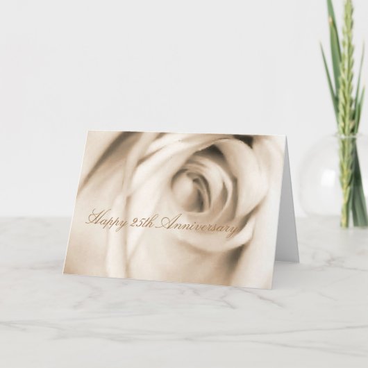 ハッピー25周年記念バラカード カード (正面)