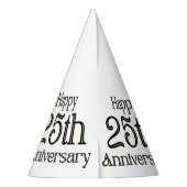 ハッピー25周年記念パーティーハット パーティーハット (裏面)