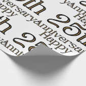 ハッピー25周年記念ラッピング紙 ラッピングペーパー (角)