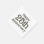 ハッピー25周年記念3プライナプキン スタンダードカクテルナプキン (角)