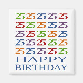 ハッピー25誕生日! マグネット