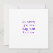 ハッピー25thホワイトハト記念日カード (裏面)