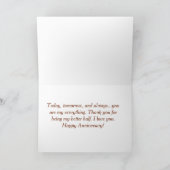 ハッピー26周年記念水彩花さくらんぼ カード (内部)