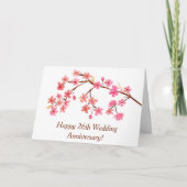 ハッピー26周年記念水彩花さくらんぼ カード (正面)