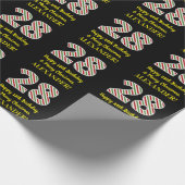 ハッピー28誕生日&メリークリスマス、名前をカスタムする ラッピングペーパー (角)