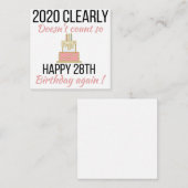 ハッピー29誕生日29おもしろい歳の誕生日カード エンクロージャーカード (正面/裏面)