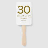 ハッピー30周年記念の日付ゴールデンレはっきりしたット ハンドファン (裏面)
