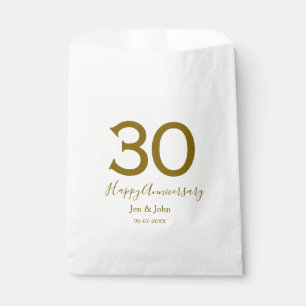 ハッピー30周年記念の日付ゴールデンレはっきりしたット フェイバーバッグ