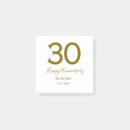 ハッピー30周年記念の日付ゴールデンレはっきりしたット ポストイット