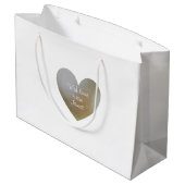 ハッピー30周年記念結婚真珠ハートバンティング ラージペーパーバッグ (裏面アングル)