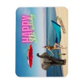 ハッピー30thおもしろいとファンキー誕生日 マグネット (縦)