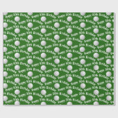 ハッピー30thバースデーゴルフボール ラッピングペーパー (フラット)