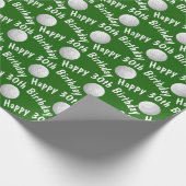 ハッピー30thバースデーゴルフボール ラッピングペーパー (角)