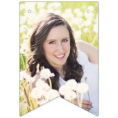 ハッピー30th誕生日フォト金ゴールドグリッター バンティングフラッグ (第1の旗)