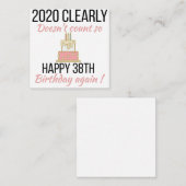 ハッピー39誕生日39おもしろい歳の誕生日カード エンクロージャーカード (正面/裏面)