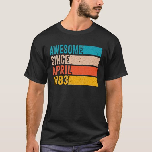 ハッピー39誕生日39素晴らし歳Apriから Tシャツ (正面)