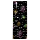 ハッピー40周年花火ワイン抱き枕 ワインギフトバッグ (正面)