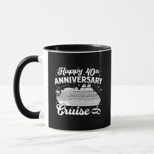 ハッピー40周年記念クルーズバケーション記念マグカップ マグカップ (左)