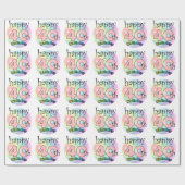 ハッピー40歳の誕生日(ローゼ) ラッピングペーパー (フラット)