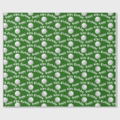 ハッピー40thバースデーゴルフボール ラッピングペーパー (フラット)