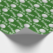 ハッピー40thバースデーゴルフボール ラッピングペーパー (角)